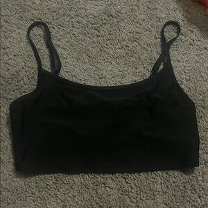 Aerie Black Bandeau with Straps